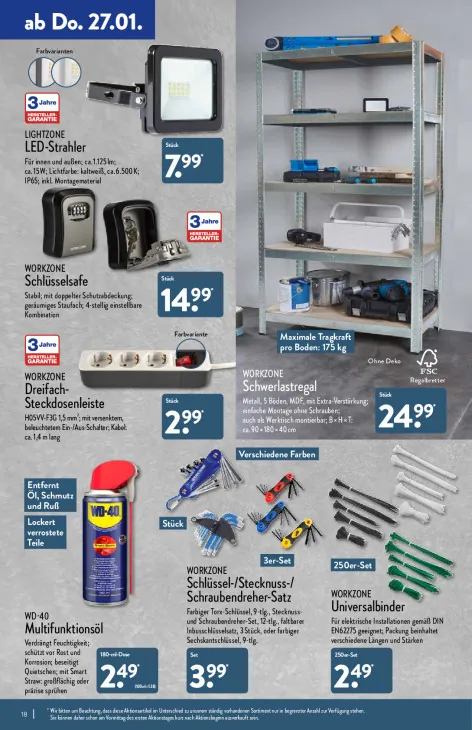 Dreifach-Steckdosenleiste