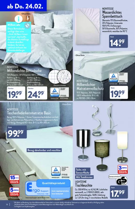 Milbendichte Bettwäsche