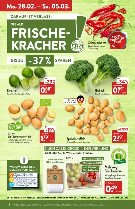 Bio-Speisekartoffeln