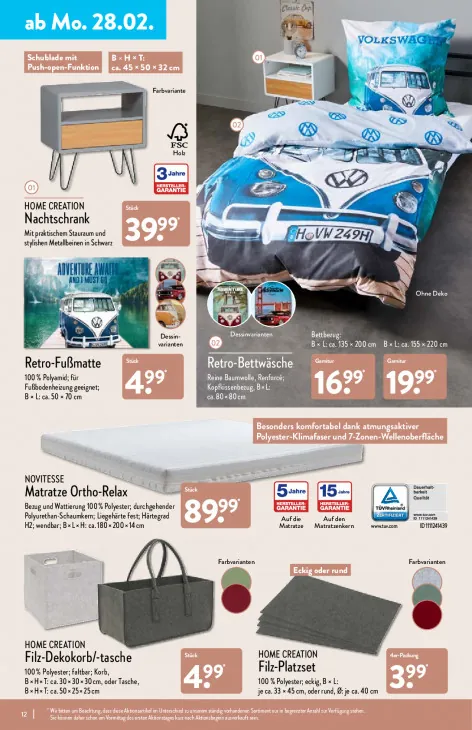 Filz-Dekokorb/-tasche