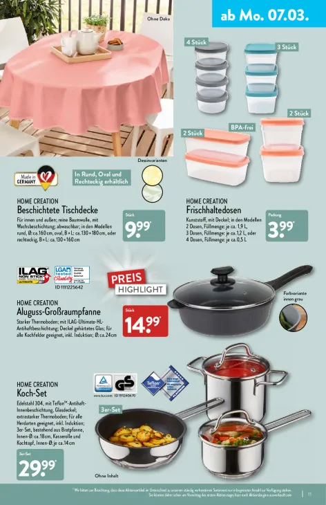 Aluguss-Großraumpfanne