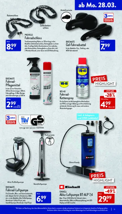 Akku-Luftpumpe BT-ALP 7,4