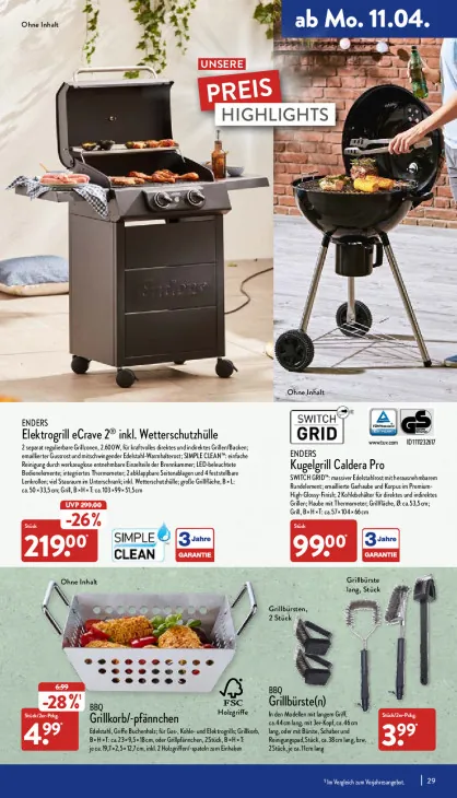 Elektrogrill eCrave 2 inkl. Wetterschutzhülle