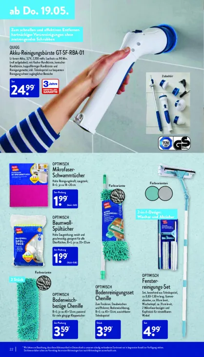 Akku-Reinigungsbürste GT-SF-RBA-01