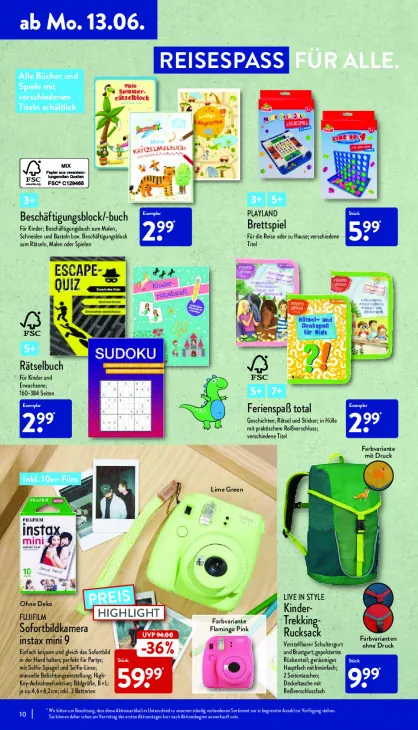 Beschäftigungsblock/-buch