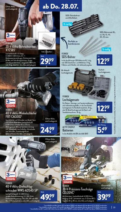 20-V-Akku-Bohrschrauber XYZ585