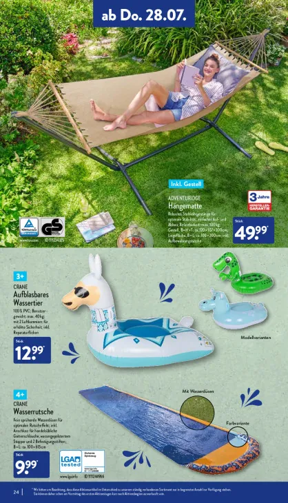 Aufblasbares Wassertier