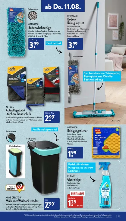 Autopflegetuch/-tücher/-handschuh