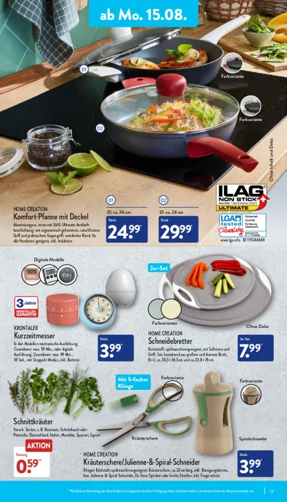 Komfort-Pfanne mit Deckel Ø: ca. 24 cm