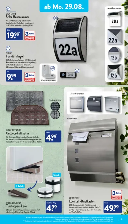 Edelstahl-Briefkasten