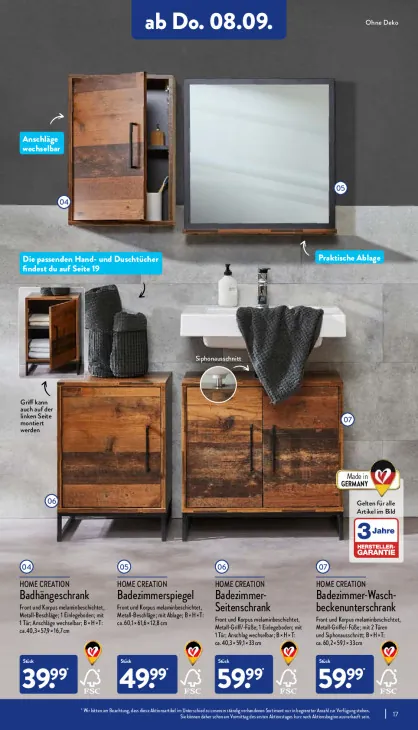 Badezimmer-Seitenschrank