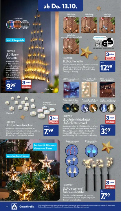 LED-Außenlichterkette/-Außenlichterschweif