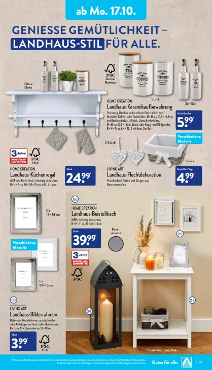 Landhaus-Beistelltisch