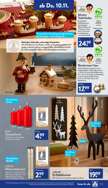 Advents-Teelichthalter