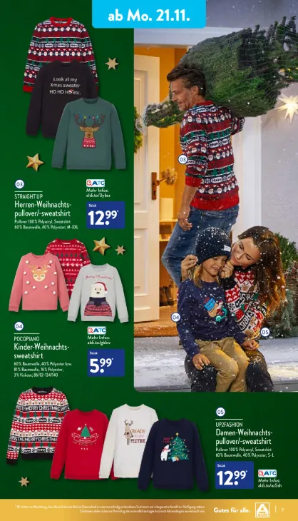 Damen-Weihnachtspullover/-sweatshirt