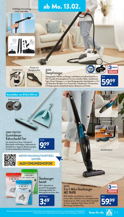 2-in-1-Akku-Staubsauger MD 18418