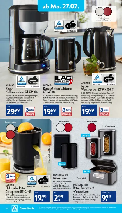 Elektrische Retro-Zitruspresse GT-CJ-03