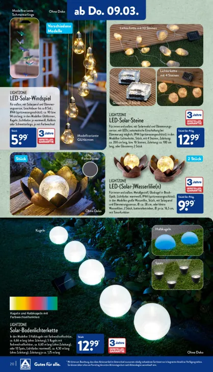 LED-(Solar-)Wasserlilie(n)