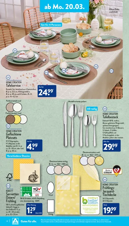 Frühlings-Jacquard-Tischdecke