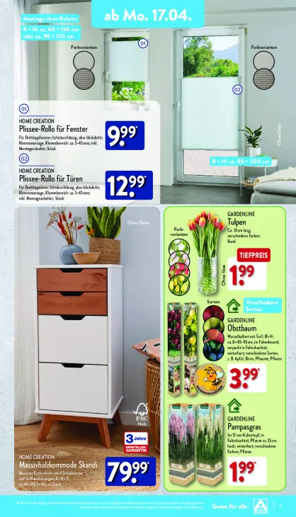 Massivholzkommode Skandi