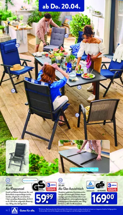 Alu-Glas-Ausziehtisch