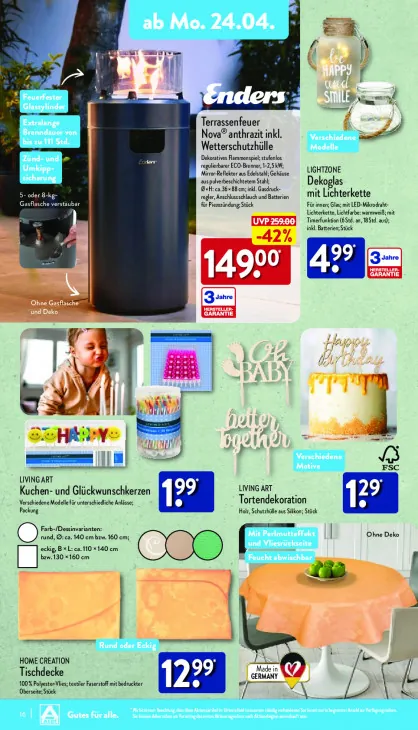 Dekoglas mit Lichterkette