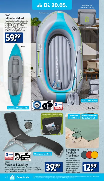 Freizeit- und Saunaliege