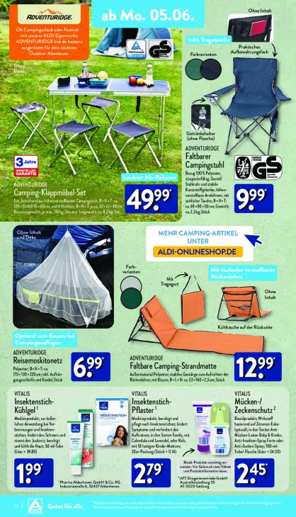Camping-Klappmöbel-Set