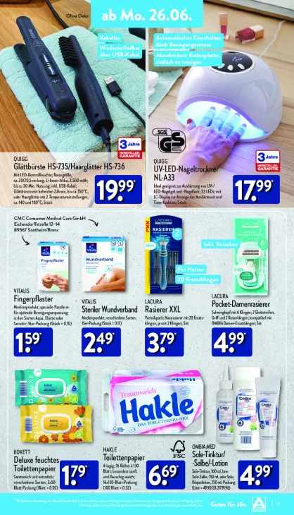 Glättbürste HS-735/Haarglätter HS-736