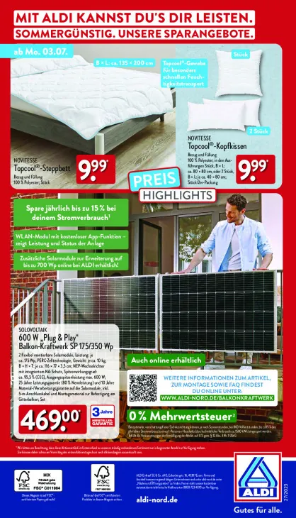 600 W „Plug & Play“ Balkon-Kraftwerk SP 175/350 Wp