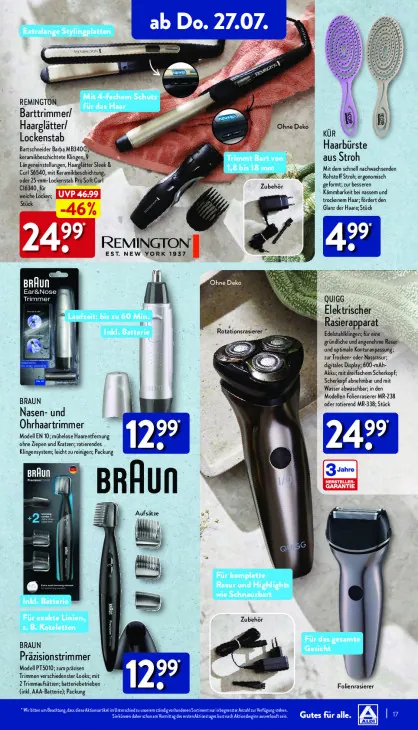 Barttrimmer/Haarglätter/Lockenstab