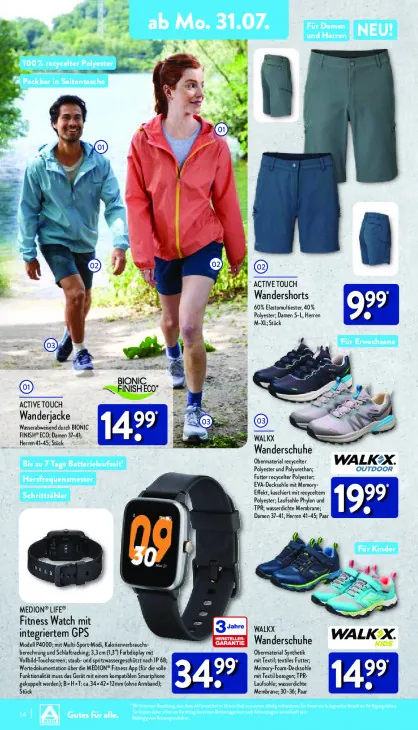 Fitness Watch mit integriertem GPS