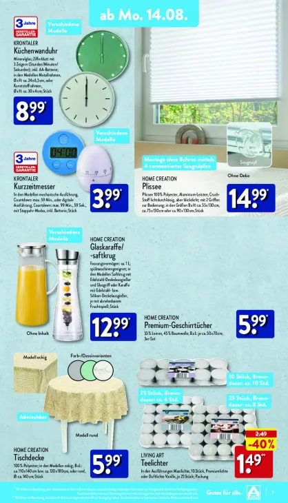 Glaskaraffe/-saftkrug