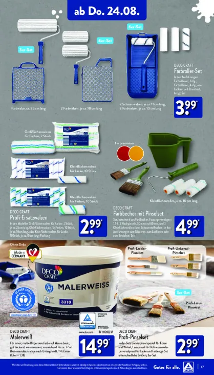 Farbbecher mit Pinselset