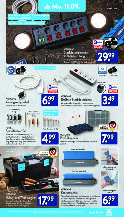 Dreifach-Steckdosenleiste