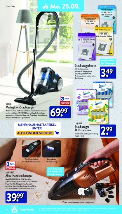 Akku-Handstaubsauger