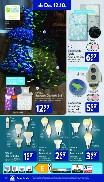 Bettwäsche Glow in the Dark