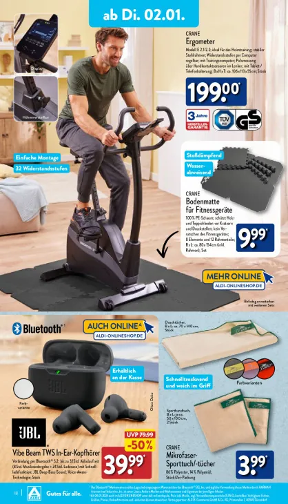 Bodenmatte für Fitnessgeräte