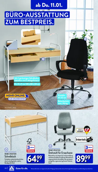 Drehstuhl für Erwachsene