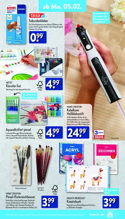 Aquarellstifte/-pinsel