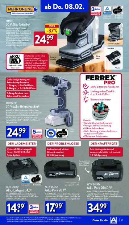 20-V-Akku-Bohrschrauber