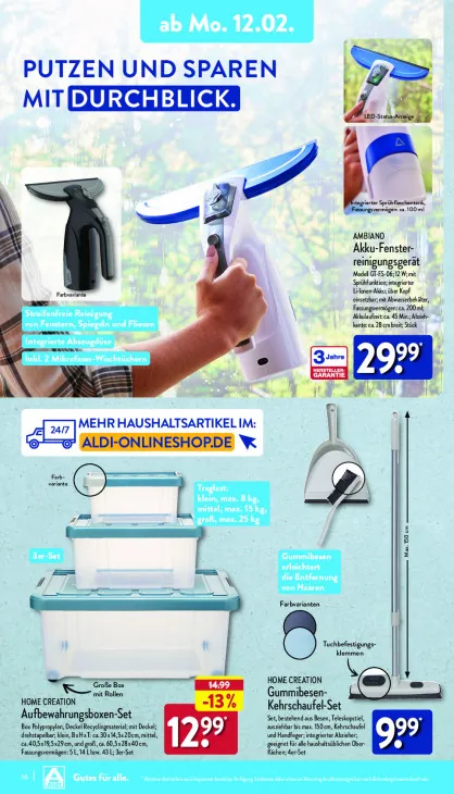 Akku-Fensterreinigungsgerät