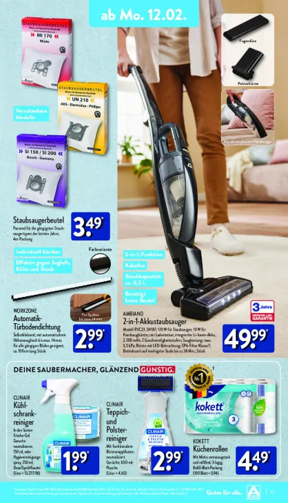 2-in-1-Akkustaubsauger