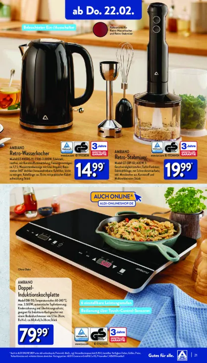 Doppel-Induktionskochplatte