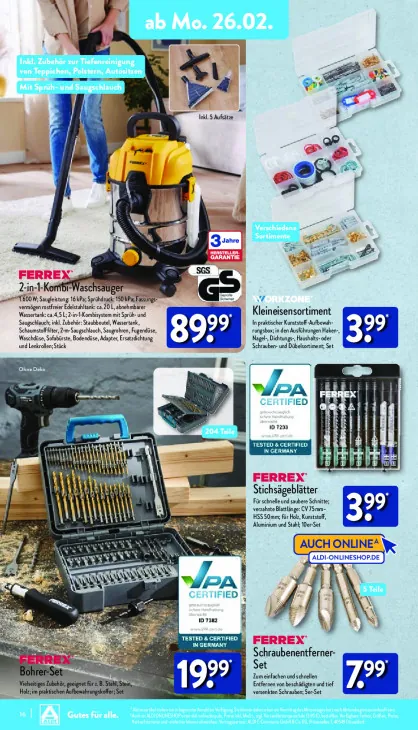 2-in-1-Kombi-Waschsauger