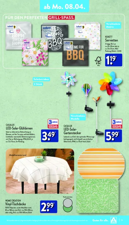 LED-Solar-Gartenstecker