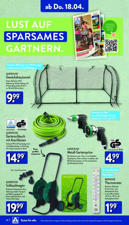 Gartenschlauch mit Anschlüssen