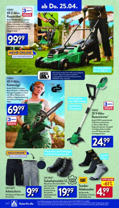 20-V-Akku-Rasentrimmer