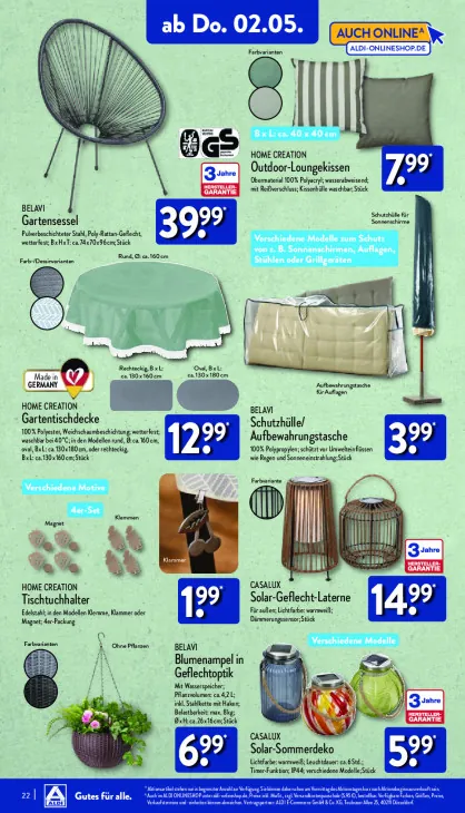 Blumenampel in Geflechtoptik