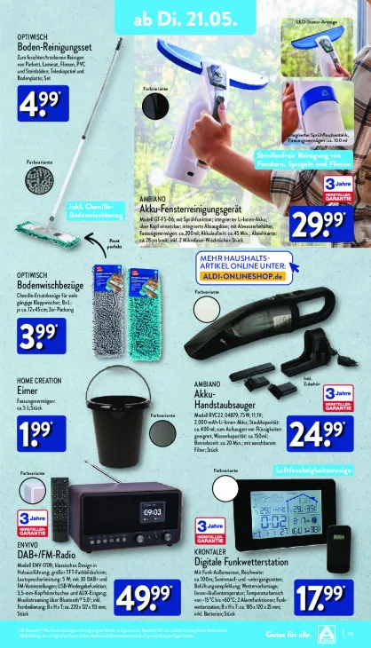 Akku-Fensterreinigungsgerät